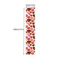 thumbnail image 2 of 13*71in Anti-Slip Pill-Resistant Valentine's Day Table Runner - Festive Printed Table Mat for Weddings, Anniversaries & Family Gatherings, Durable Fabric Dinner Parties & Home Decoration, A, 2 of 3