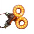 thumbnail image 2 of 2pcs Motocicleta Bicicleta LED Intermitente Luz Intermitente Sunnimix Luz de señal de giro de motocicleta, 2 of 8