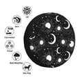thumbnail image 4 of Gukieu Crescent and Stars Print Car Tire Cover, Adjustable Waterproof and Dustproof Tire Protection Cover, Suitable for SUV, Truck, Van-14 inch, 4 of 6