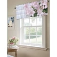 thumbnail image 6 of Spring Valances for Windows, Rod Pocket Kitchen Valance Curtains - Soft & Washable Small Window Treatment for Living Room,&nbsp;Bathroom, Pink Flower Wall Art, 54x18inch, 6 of 9