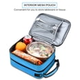 thumbnail image 6 of Insulated Expandable Lunch Bags Tote Thermal Cooler Leak Proof Travel Container Food Case for Adults Adjustable Shoulder, 6 of 9
