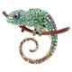 thumbnail image 1 of Fashion brooch, anole look, fine workmanship, beautiful appearance, lightweight, green, 1 of 3