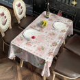 thumbnail image 2 of Pioneer Flower Floral Print Pattern Rectangle Tablecloth 60"x102", Waterproof Polyester Table Cloth, Wipeable Spillproof for Dining Camping Indoor Outdoor, 2 of 6
