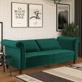 thumbnail image 3 of DHP Dante Upholstered Futon, Green Velvet, 3 of 21
