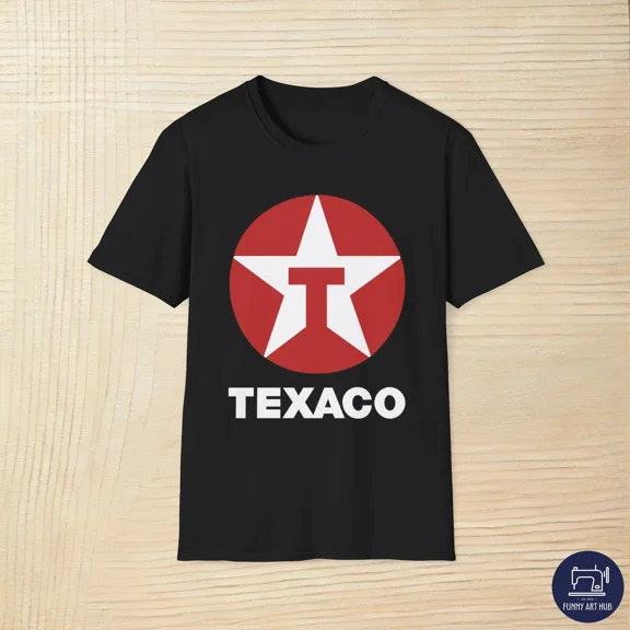 Reprint Rare Texaco Star Emblem Logo Unisex T-Shirt