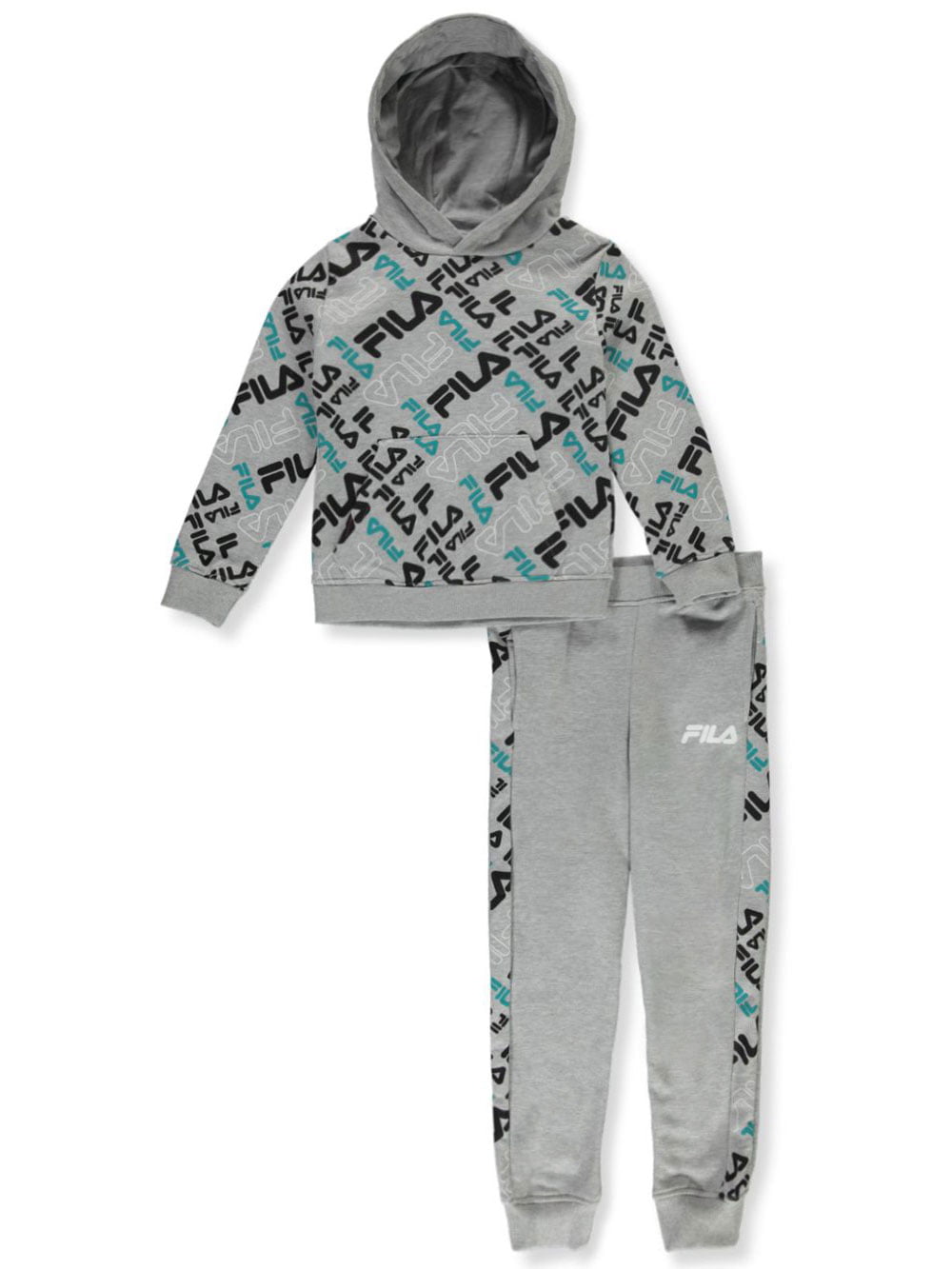Fila Boys' 2-Piece Joggers Set Outfit - gray, 4 Boys) - Walmart.com
