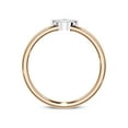 thumbnail image 4 of IGI Certified 0.10 Carat (ctw) Marquise Lab Grown Diamond Solitaire Stackable Engagement Promise Rings For Women In 18K Solid Rose Gold | F-G, VS-SI Quality 1/10 Ctw Ring Size-8.5, 4 of 6