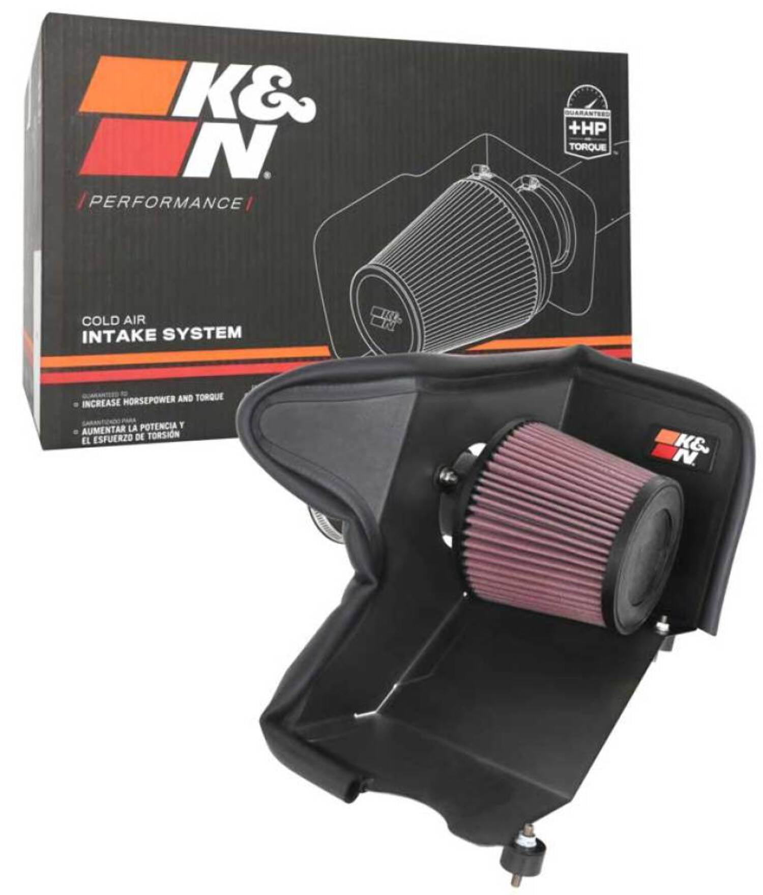 K&N Typhoon Cold Air Intake System: Easy Installation, Engineered to Maximize Airflow, Boost Horsepower & Torque, 69-5327TC
