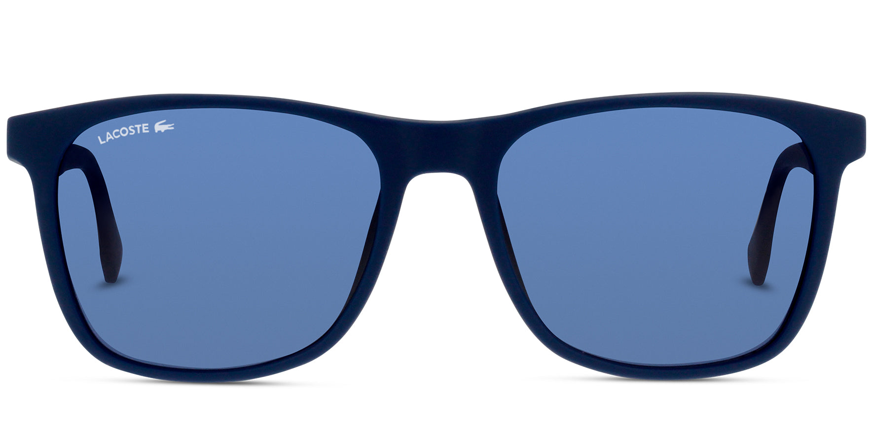 Lacoste Men's Petite Pique Soft Square Classic Sunglasses Matte Blue L860S-424
