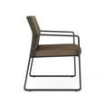 thumbnail image 4 of Fauteuil d'Invité Surdimensionné Gansett pour Réception et Attente / Acier Charbon / Brun / Brun, 4 of 5