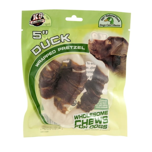 K-9 Cookhouse Duck Wrapped Pretzel 5", 1.0 CT