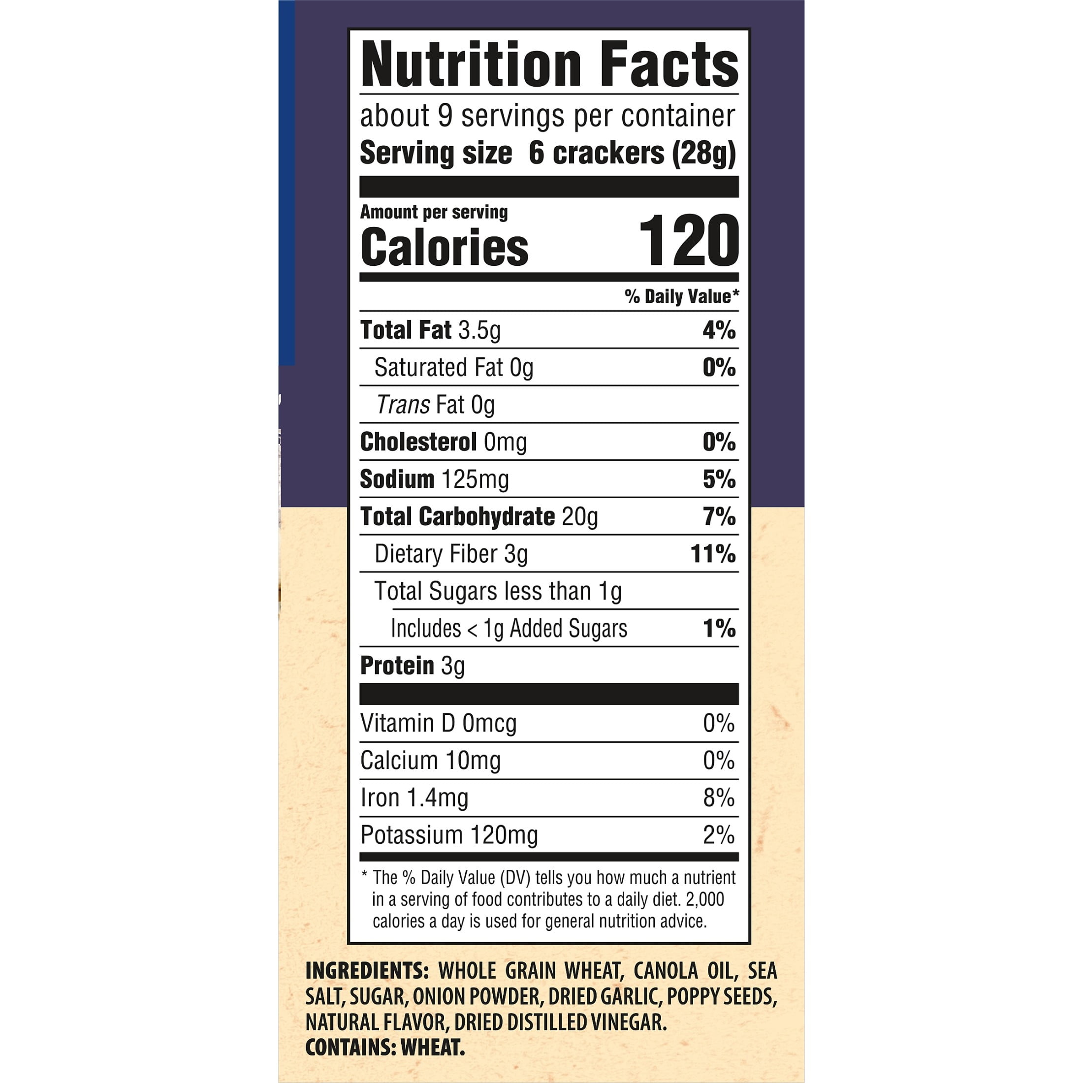 Triscuit Everything Whole Grain Wheat Crackers, Lunch Snacks, Snack Crackers, 8.5 oz