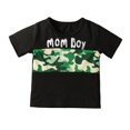 thumbnail image 3 of Esho Toddler Boys Short Sleeve Top + Shorts Pants, Baby Boy Casual Summer Beach Clothes Set, 2 Pieces, 9M-4T, 3 of 8