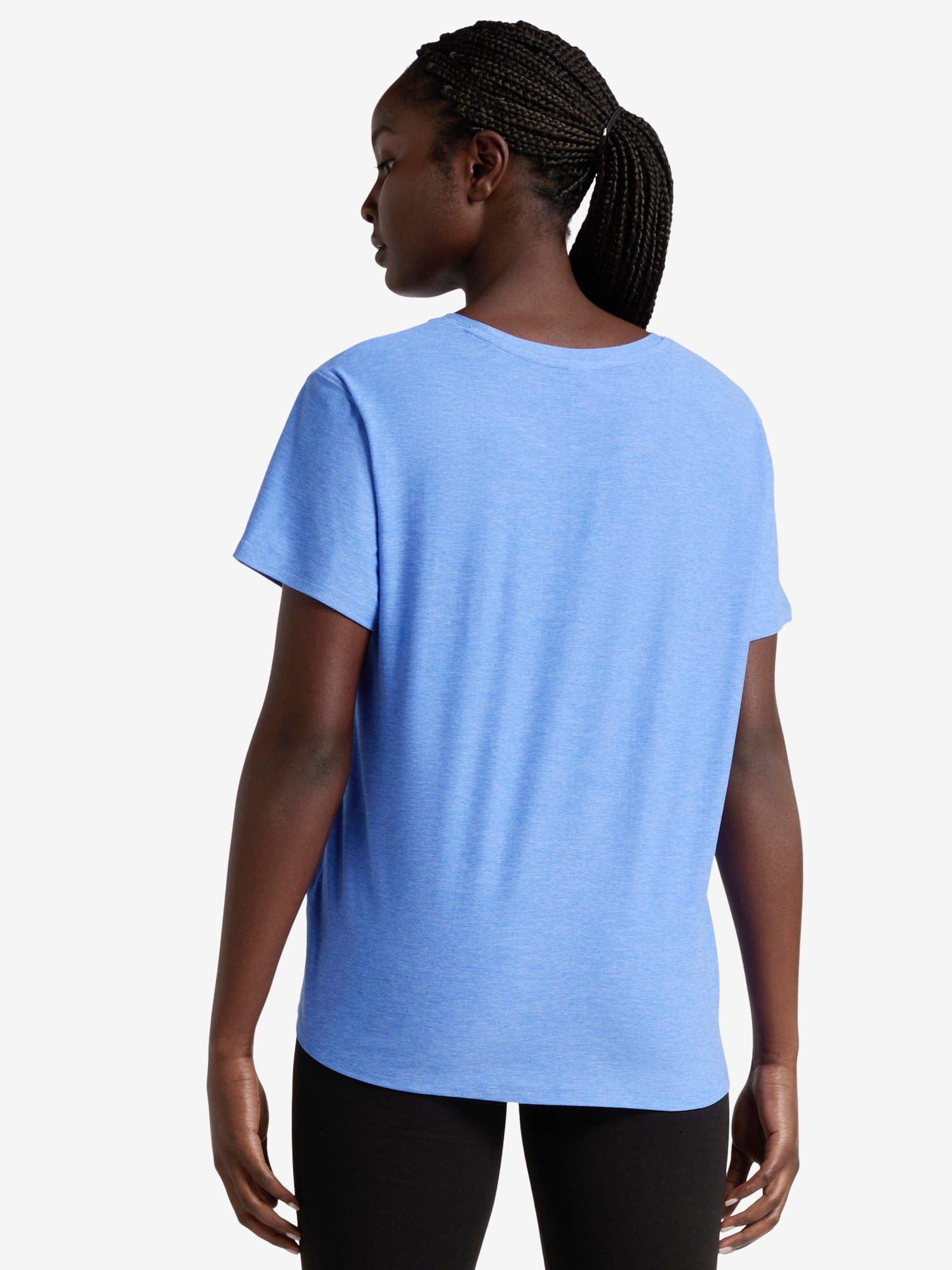Athletic Works Women's and Women's Plus ButterCore Tee with Short Sleeves, Sizes XS-4X