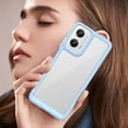 thumbnail image 4 of Case for Moto G35 5G,Moto G35 5G Case,Transparent TPU+PC Acrylic Protective Military Grade  Heavy Duty Shockproof Protection Phone Case for Motorola Moto G35 5G (Blue), 4 of 16