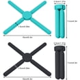 thumbnail image 2 of 2 salvamanteles plegables de silicona con forma de cruz, manteles individuales con aislamiento térmico, soportes para ollas, rejillas de secado/posavasos para tazas, ollas, vajillas y platos, 2 of 5