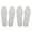37 to 38, variant on 2 Pair Insoles Heel Cushion Pads Men Women Shoes Inserts Memory Foam Arch Support Shock Absorption Nonslip Plantar Heel