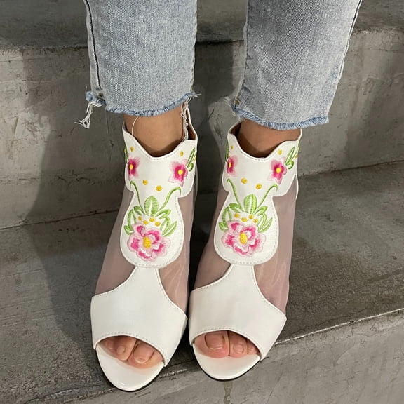 Vedolay Cute Sandals Women's Wedge Sandals Wedge Platform Ankle Strap Open Toe Sandals,Pink 7.5