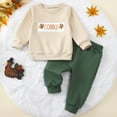 thumbnail image 5 of enyan Christmas Outfit Baby Girl Christmas Fleece Sweatshirt and Jogger Pants Outfit Set Newborn to Toddler(Green,2-3 Years), 5 of 7