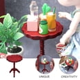 thumbnail image 4 of MasteelfCA 1pc Mini Coffee Table Mini Table Model Mini Wooden Table Mini Wooden Furniture, 4 of 8