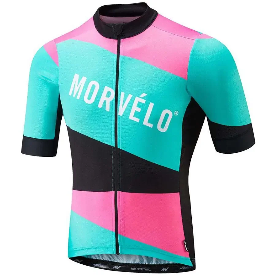 New 2019 Morvelo Men Cycling Jersey MTB bike short sleeve bicycle - Main Image