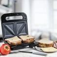 thumbnail image 2 of Rae Dunn Non-Stick Electric Sandwich Maker, Grill Plates, Stainless Steel, 2 of 5