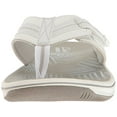 thumbnail image 2 of Clarks Women's Brinkley Jazz Flip Flop, White Synthetic, 7 M US, 2 of 8
