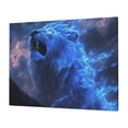thumbnail image 3 of CozyNet Glowing Lion Roaring In The Wilderness Symbol Of Power, Courage & The Lion Of Judah Wall Art Prints With Frame Canvas Perfect for Living Room & Bedroom, Ready to Hang, Wall Decor 16"x20", 3 of 10