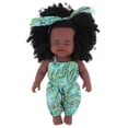 thumbnail image 2 of Muñeca Afroamericana Zulema Muñeca de Bebé Negra Con Ropa Y Traje de Diadema, 2 of 7