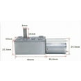 thumbnail image 4 of Turbine Speed Garage Door Mini DC Motor, Gear Motor, JGY370, 24V Gear Reduction Box, SelfLocking Worm Gear (30rpm), 4 of 5