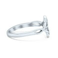 thumbnail image 2 of Classic Celtic Knot Twist New Fashion Oxidized Band Solid 925 Sterling Silver Size 4, 2 of 5