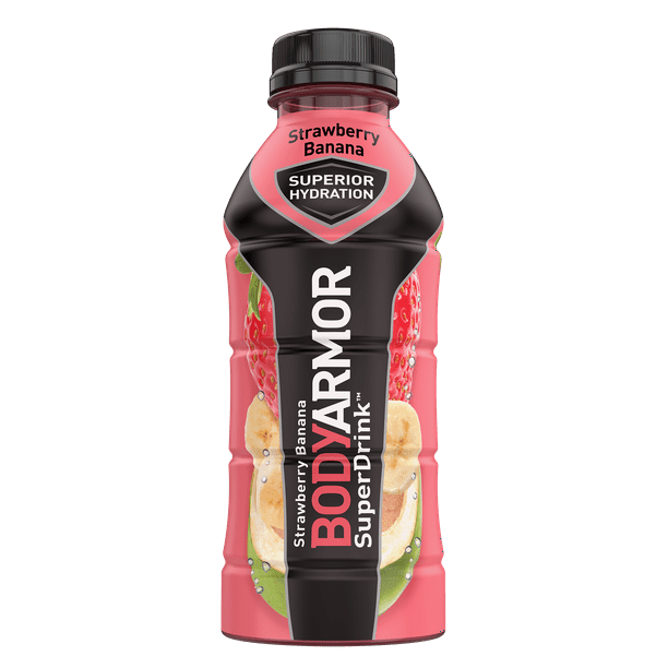 (12 Count) BODYARMOR Sports Drink, Strawberry Banana, 16 fl oz