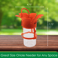thumbnail image 3 of Songbird Essentials Grape Jelly Oriole Feeder, Fits Most 10-12oz Jelly Jars, Orange Plastic Bird Feeder, 3 of 8