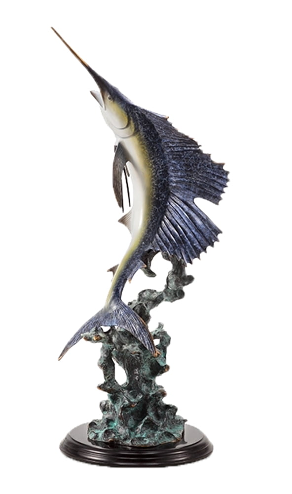 37 Inch Tall Majestic Sailfish Statue