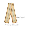 thumbnail image 3 of INSPIRE CHIC Women Striped Contrast Color Scarf, Satin Skinny Long Hair Ribbon Handbag Handle Wrap Neck Tie Scarves Neckerchief 43.3x5.1"(LxW) Light Brown, 3 of 6