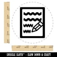 thumbnail image 2 of Writing Symbol Rubber Stamp for Scrapbooking Crafting Stamping - Large 1-1/4 Inch, 2 of 7