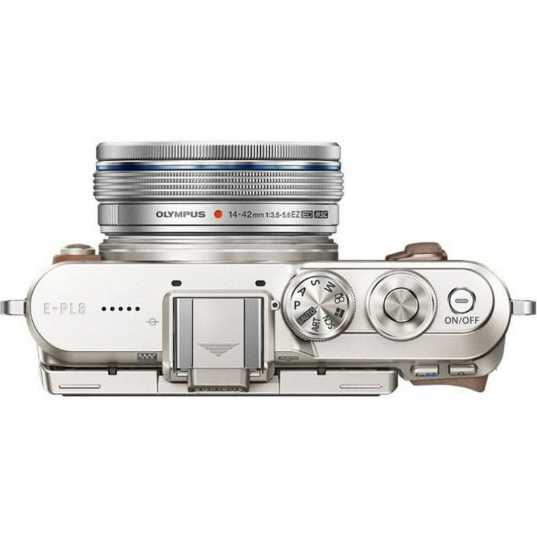 Olympus PEN E-PL8 16.1 Megapixel Mirrorless Camera with Lens, 0.55