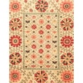 thumbnail image 1 of Ahgly Company Indoor Rectangle Abstract Mustard Yellow Abstract Area Rugs, 7' x 10', 1 of 6