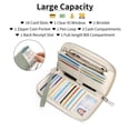 thumbnail image 2 of GAEKEAO Wristlet Wallets for Women RFID Blocking Large Capacity Clutch Wallet Vegan Leather Zip Around Ladies Long Purse, 2 of 7