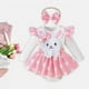 thumbnail image 2 of Disfraz de conejo para niños con pajarita, conjunto de accesorios para disfraz de conejo de Pascua 3M a 6M, 2 of 9