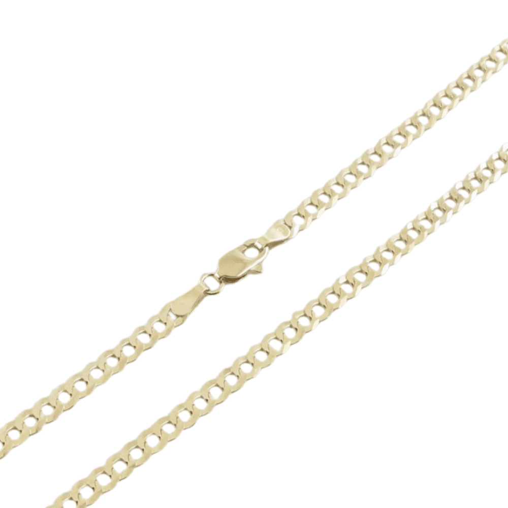 Real 14k Yellow Gold 3mm Thick Fancy Semi-Hollow Rope Chain 18 20 22 24 Inches 