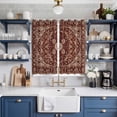 thumbnail image 2 of Curtains 84 Inches Long 2 Panels, Brown Red Boho Grommets Window Treatment Curtain, Vintage Country Tribal Abstract Ethnic Thermal Curtains Drapes for Living Room/Bathroom, 2 of 9
