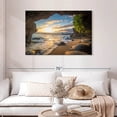 thumbnail image 2 of Elephant Stock Maui Cave Turtle Wall Art - Horizontal Canvas Wall Art - Living Room Wall Decor - Beach Canvas - Gray And Brown Decor - 45" x 30", 2 of 8