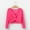 Hot Pink, variant on Liyamei Autumn Winter Toddler Girls Long Sleeve Warm Solid Color Blouse Ballet Wrap Tops Velvet Dance Sweater Girls Tank Tops Size 5-6 Years