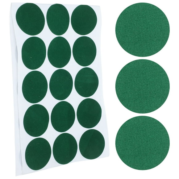 KAKOWELY 1 Sheet of Snooker Marker Patch Green Billiard Table Maker Billiard Tablecloth Repair Sticker Pool Table Accessory,1.38X"X1.38"X0.04"