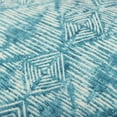 thumbnail image 5 of Teal Nested Diamonds Indoor Outdoor Throw Pillow, 5 of 5