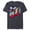 Navy Heather, variant on Mickey Mouse Family Star Mom of the Birthday Kid - Short Sleeve Blended T-Shirt for Adults - Customized-Denim Snow Heather