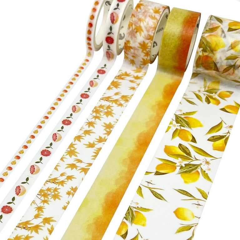 Wrapables Decorative Washi Tape Box Set (10 Rolls) Green Floral