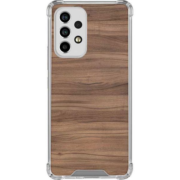 Skinit Wood Natural Walnut Wood Galaxy A33 5G Clear Case