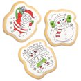thumbnail image 5 of Corso's Cookies Merry Christmas  Cookie Coloring Kit by Color-a-Treat, 12oz, Includes 6 Individually Wrapped Sugar Cookies and 4 Food Coloring Markers, 5 of 6